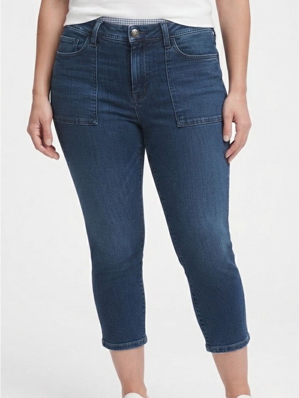 Dress Barn Women’s Dark Blue Denim Crop Jeans Size 20W